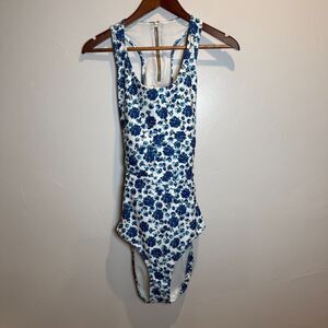 Albion Blue Crush Floral One Piece Swimsuit Women's Size XXL